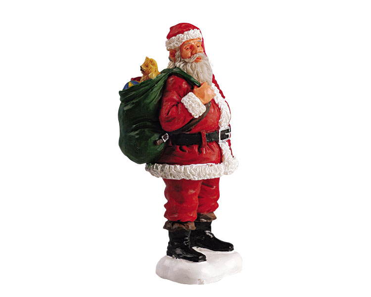 Weihnachtsdorf Modellbau Lemax Visiting Santa 670 Weihnachtsfiguren