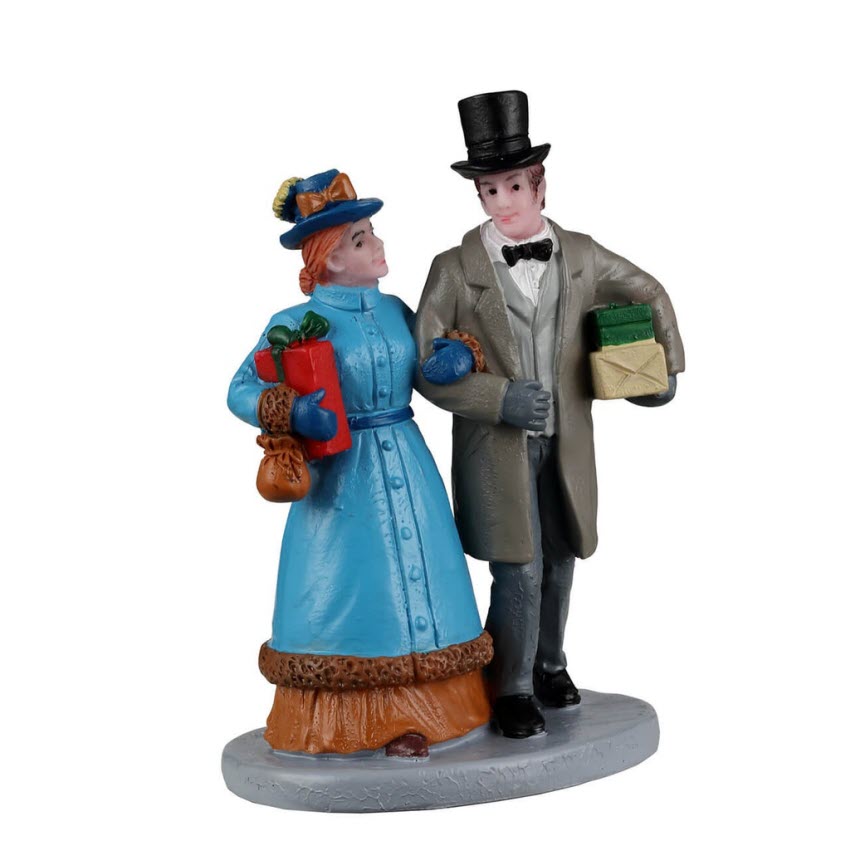 Weihnachtsdorf Weihnachtsfiguren Modellbau 492 Lemax Dickens Couple